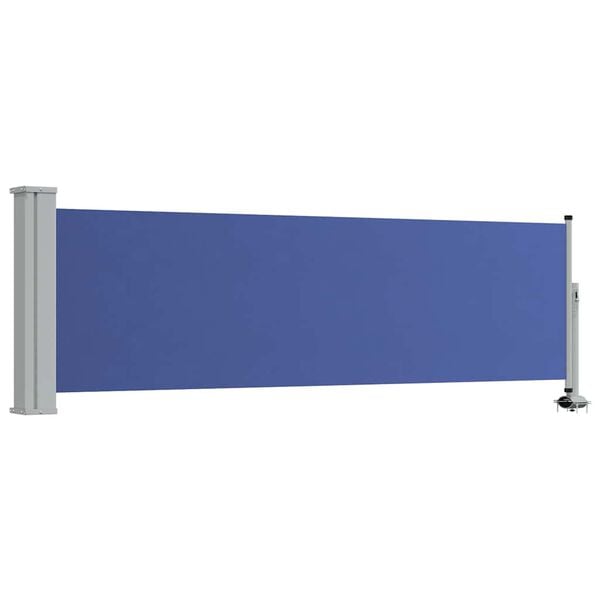 vidaXL Patio Retractable Side Awning 80x300 cm Blue