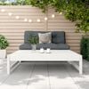 vidaXL Garden Footstool White 120x80 cm Solid Wood Pine