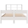 vidaXL Bookcase Bed without Mattress White 140x200cm Solid Wood Pine