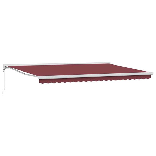 vidaXL Automatic Retractable Awning Burgundy 500x300 cm