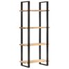 vidaXL 4-Tier Bookcase 80x40x180 cm Rough Mango Wood