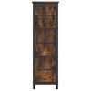 vidaXL Bookshelf Smoked Oak 102 x 32 x 104.5 cm Engineered Wood