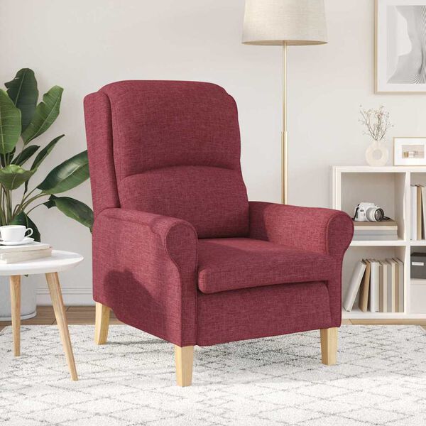 vidaXL Armchair Wine red 76 x 94 x 102 cm Fabric