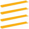 vidaXL Floating Shelf 4 pcs Mustard Yellow 80 x 9 x 2.5 cm Steel
