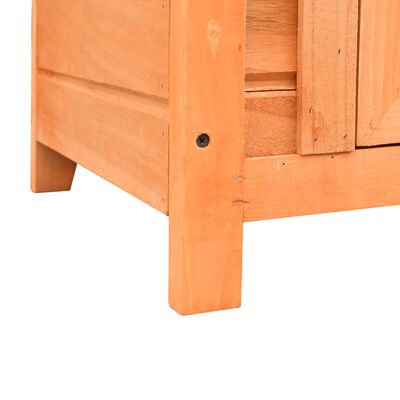 vidaXL Cat House Solid Pine & Fir Wood 50x46x43.5 cm