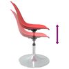 vidaXL Swivel Dining Chairs 2 pcs Red PP