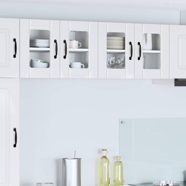 vidaXL Kitchen Cabinet 2 pcs High Gloss White 60 x 31 x 40 cm