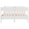 vidaXL Bed Frame without Mattress White 160x200 cm Solid Wood Pine
