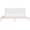 vidaXL Extra Long Bed Frame without Mattress White 200x220 cm Solid Wood