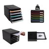 Exacompta Big-Box Plus Desktop Drawer Set Black Office with 5 Drawers Black