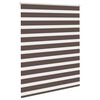 vidaXL Zebra blind 120.9x175 cm Fabric Width 116.7 cm coffee