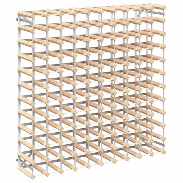 vidaXL Wine Rack for 120 Bottles Solid Pinewood