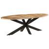 vidaXL Dining Table 240x100x75 cm Rough Mango Wood