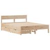 vidaXL Bed Frame without Mattress 150x200 cm King Size Solid Wood Pine