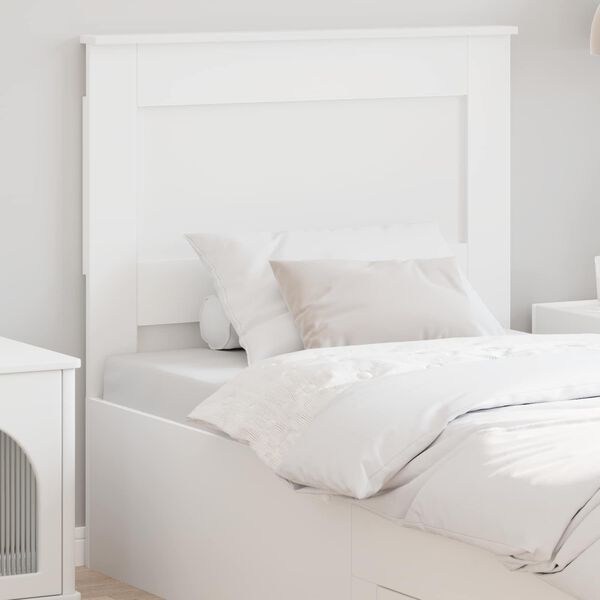 vidaXL Headboard with Headboard White 75 cm Engineered Wood