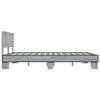 vidaXL Bed Frame without Mattress Grey Sonoma 160x200 cm