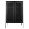 House Nordic Display Cabinet Anna with Mesh Door Black