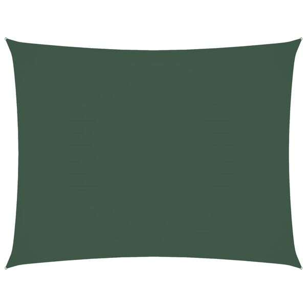 vidaXL Sunshade Sail Oxford Fabric Rectangular 5x7 m Dark Green