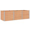 vidaXL Garden Raised Bed Brown 300 x 100 x 91 cm WPC and Aluminium