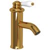 vidaXL Bathroom Basin Faucet Gold 130x180 mm