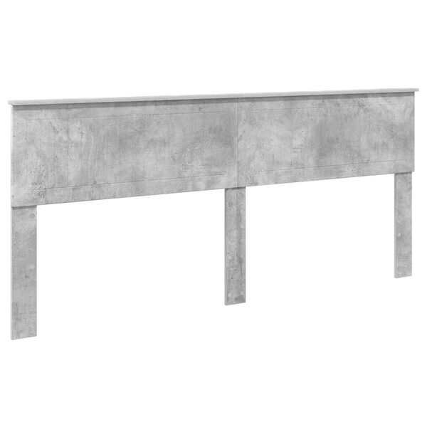 vidaXL Headboard Concrete Grey 200 cm Engineered wood