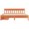 vidaXL Bed Frame without Mattress Wax Brown 180x200 cm Super King Solid Wood Pine