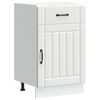 vidaXL Kitchen Base Cabinet Lucca White Engineered Wood