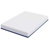 vidaXL Mattress White and Blue 140 x 200 cm Gel Memory Foam