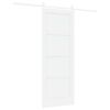 vidaXL Sliding Door ORKDAL White 78 x 202 cm Solid Pine Wood