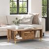 vidaXL Coffee Table Old Wood 90 x 50 x 26.5 cm Engineered Wood