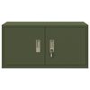 vidaXL Storage Cabinet Olive Green 80 x 40 x 40 cm Steel