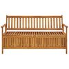 vidaXL Garden Storage Bench 148 cm Solid Acacia Wood