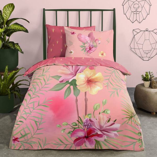 Good Morning Kids Duvet Cover QUEEN 140x200/220 cm Pink
