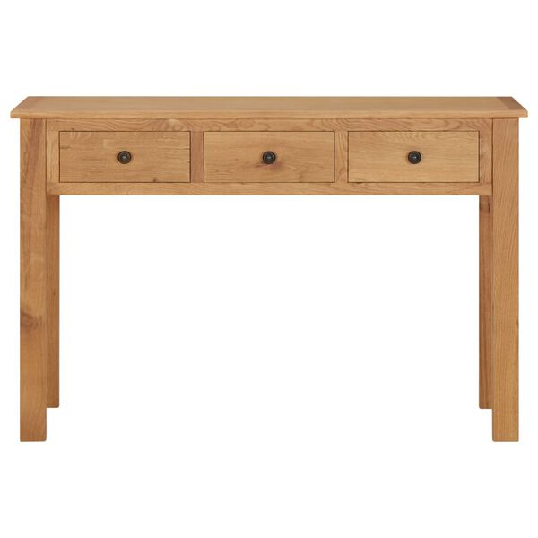 vidaXL Dressing Table 110x40x75 cm Solid Oak Wood