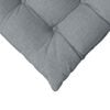 vidaXL Seat Cushions 2 pcs Light Grey 40 x 40 x 6 cm Fabric