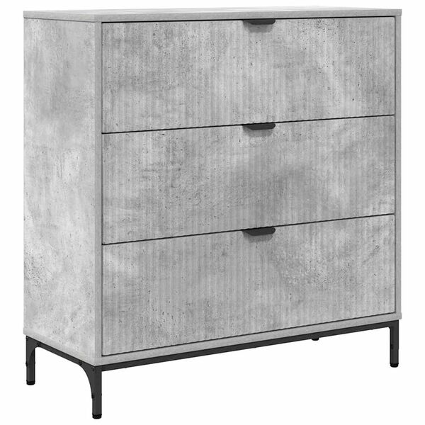 vidaXL Sideboard Concrete Grey 79.5 x 33 x 82 cm Engineered Wood