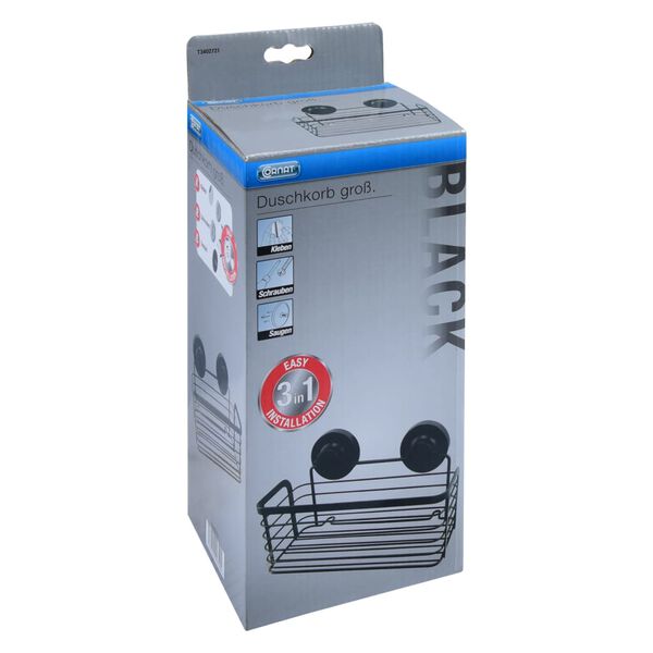 CORNAT Shower Basket 3in1 Large Black