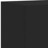 vidaXL TV Wall Cabinets with LED Lights 2 pcs Black 30.5x35x70 cm