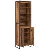vidaXL Tall Cabinets 2 pcs Old Wood 60 x 36 x 200 cm Engineered Wood