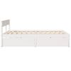 vidaXL Bed Frame without Mattress White 140x200 cm Solid Wood Pine