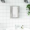 vidaXL LED Bathroom Mirror Cabinet Concrete Grey 40x12x45 cm Acrylic