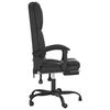 vidaXL Massage Reclining Office Chair Black Faux Leather