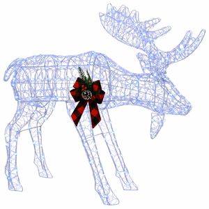 vidaXL Moose Christmas Decoration LOVIISA 170 LEDs Blue