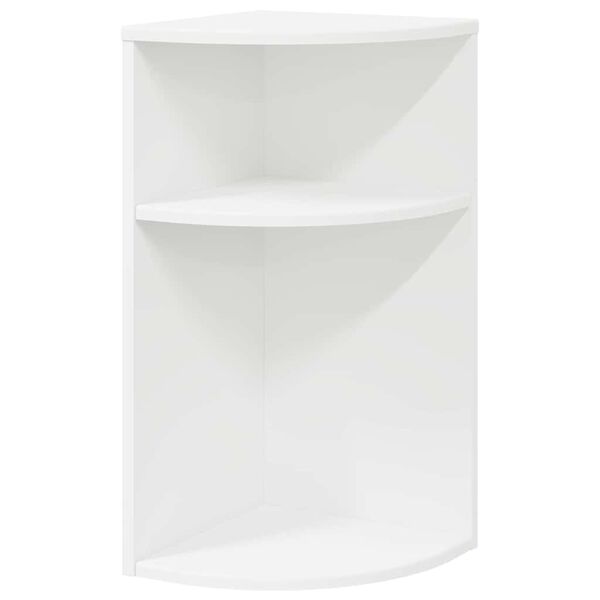 vidaXL End Table White 29.6 x 29.6 x 60 cm Engineered Wood