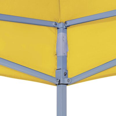 vidaXL Party Tent Roof 6x3 m Yellow 270 g/m²
