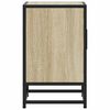 vidaXL Bedside Cabinet Sonoma Oak 40x31x50 cm Engineered Wood and Metal