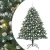 vidaXL Artificial Christmas Tree with 300 LEDs with Stand Green 180 cm