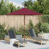 vidaXL Garden Parasol with Wooden Pole 150x200 cm Bordeaux Red
