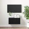 vidaXL TV Cabinet Set Black 60 x 30 x 30 cm Engineered Wood