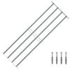 vidaXL Window grilles 1000-1500 mm Galvanized Steel Silver